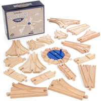 Wooden Train Switch Track Pack