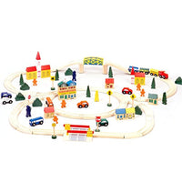 100-piece Wooden Train Set
